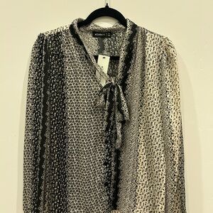 Elegant Black and White Blouse by A.L.C.